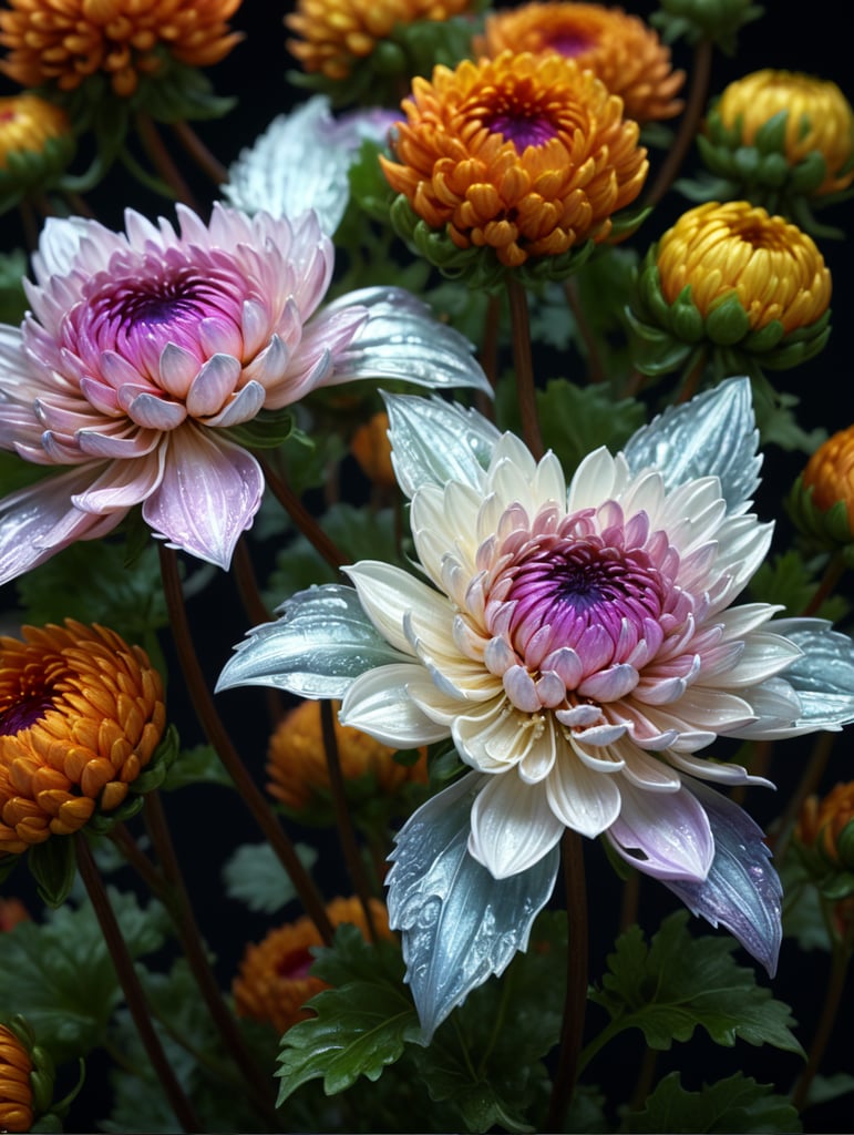 holographic Chrysanthemums