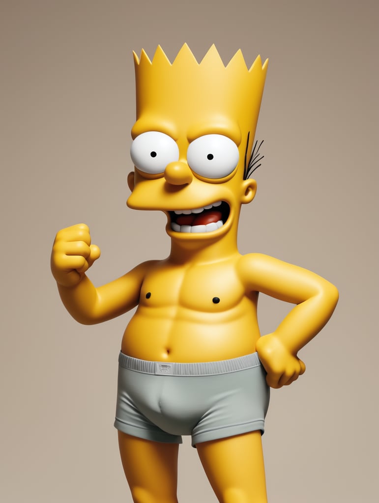 Bart simpson in his underwear