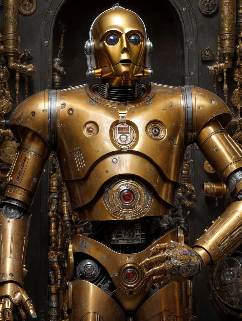 C-3PO painting by James C. Christensen