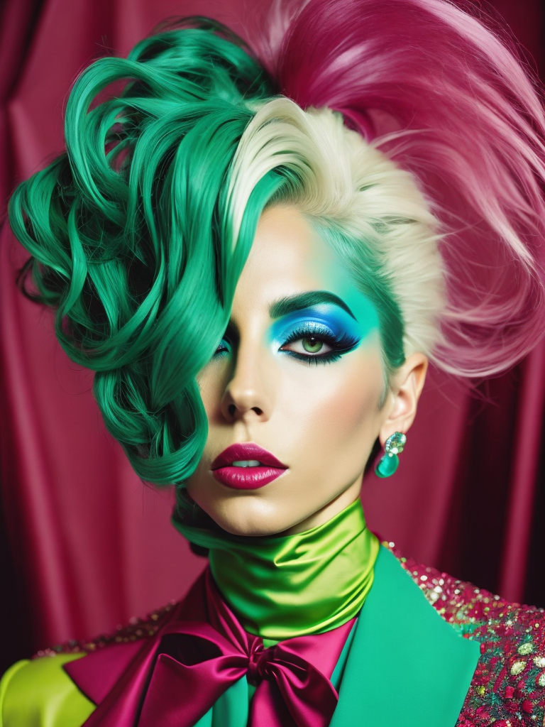 Portrait of lady Gaga, Photography, style of Miles Aldridge
