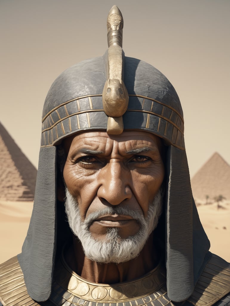 Old Egyptian warrior