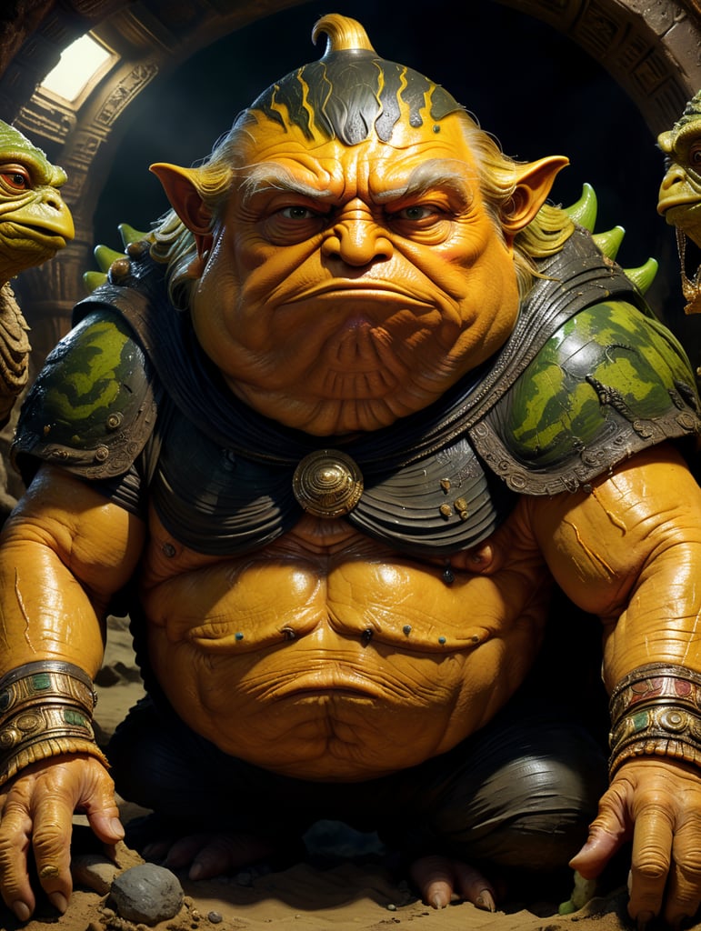 Donald Trump as jabba the Hut