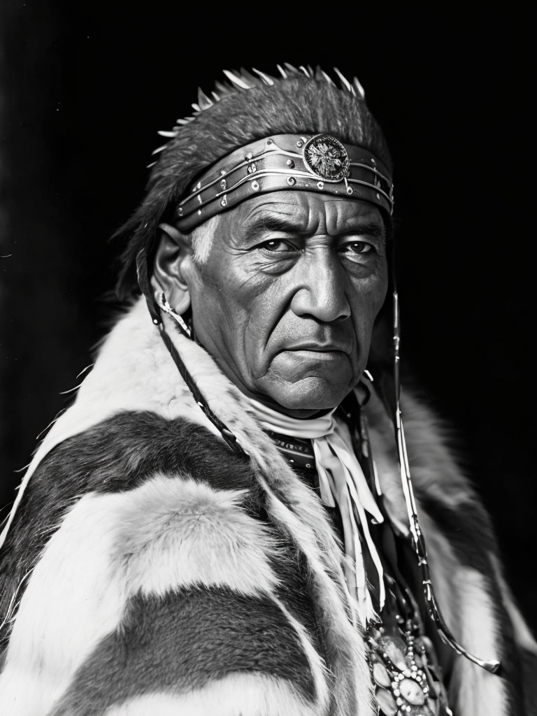 Canada's First Nations people, rare historical photo, black and white photography, a man, redskin, native Americans