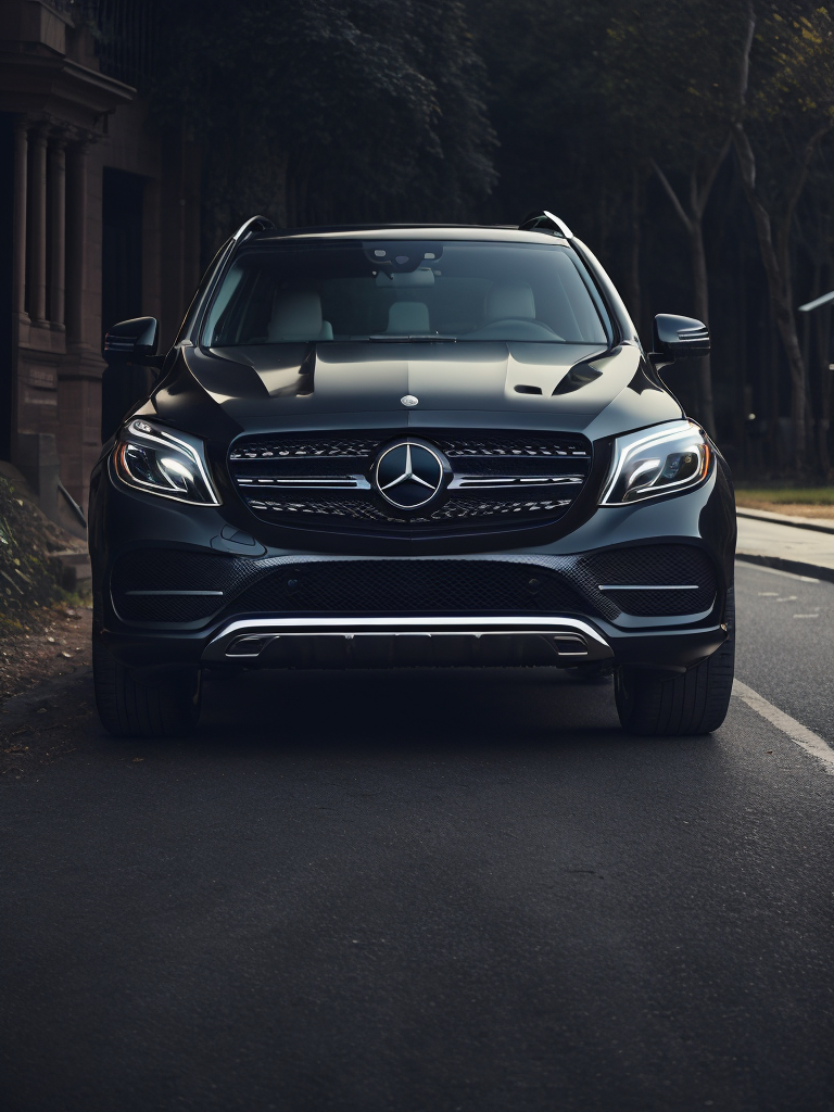 black mercedes suv