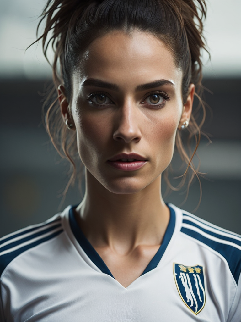 Epic Portrait of a Women Soccer Player, Fifa Women's World Cup, Dennmark