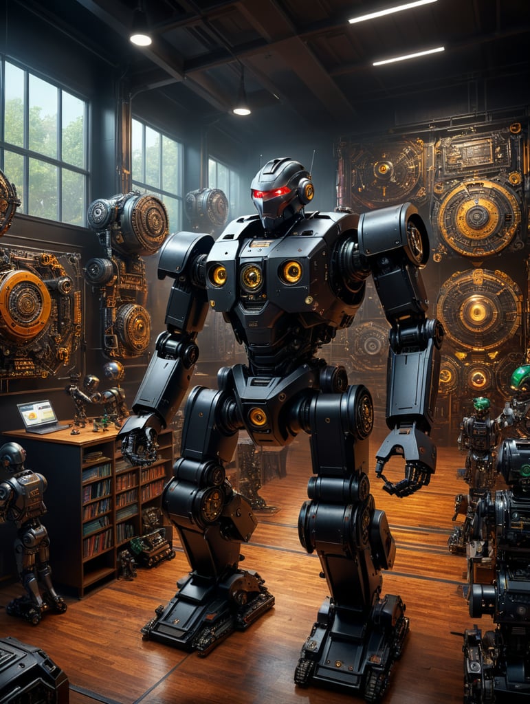 sa fie un pliant despre clubul scolii de robotica