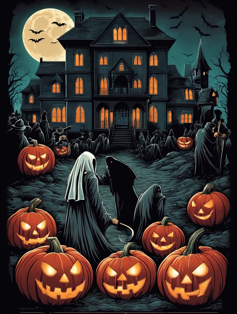 Night of Horrors Halloween Poster