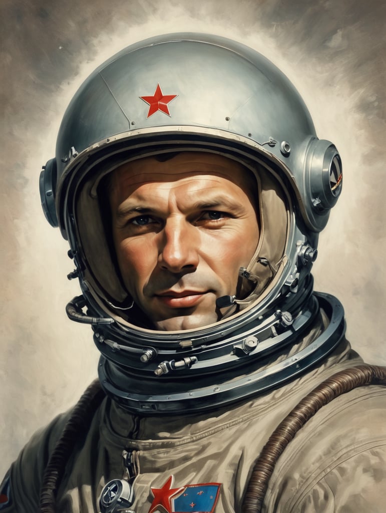 Советский космонавт Юрий Гагарин
