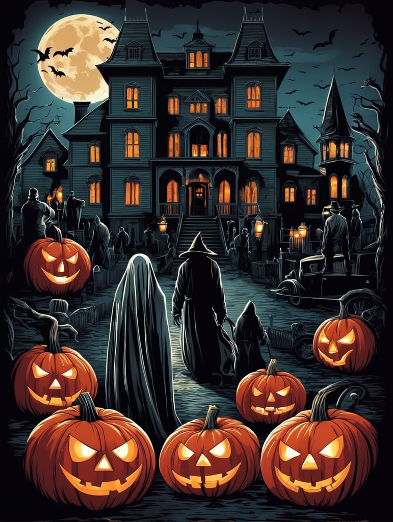 Night of Horrors Halloween Poster
