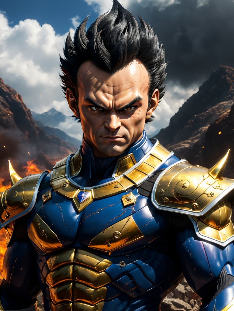 Vegeta, Vegeta is the last prince of the Saiyan warrior people, and the fourth generation of the Saiyan royal bloodline to bear his namesake, Dragon Ball