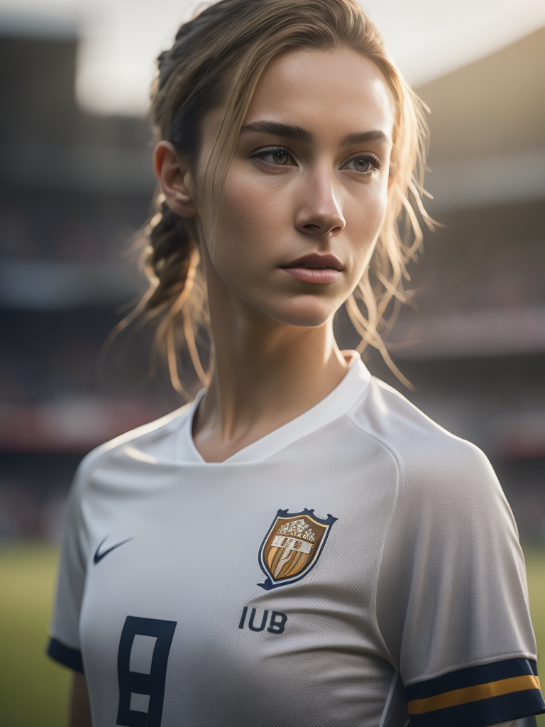 Epic Portrait of a Women Soccer Player, Fifa Women's World Cup, Dennmark