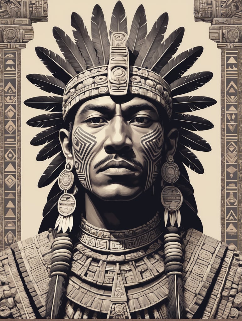 Young adult Aztec ruler.