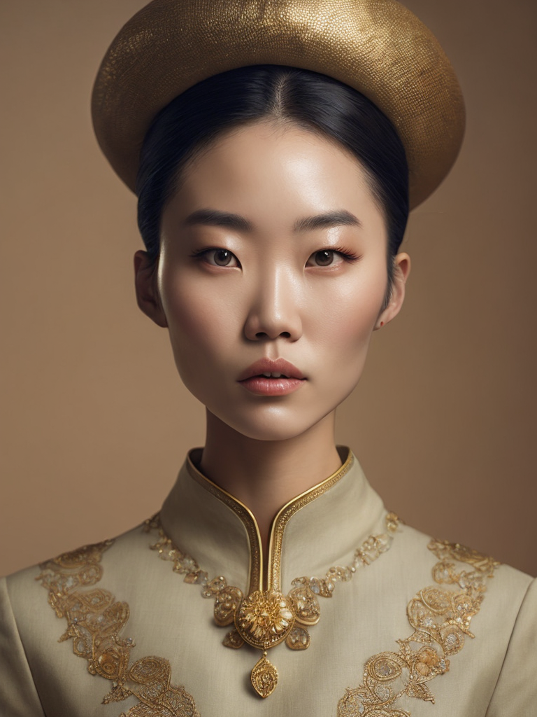 Pretty chinese model with hallucination mushroom, by martine johanna and simon stalenhag and chie yoshii and casey weldon and wlop, ornate, dynamic, particulate, rich colors, intricate, elegant, highly detailed, vogue, harper's bazaar art, fashion magazine, smooth, sharp focus