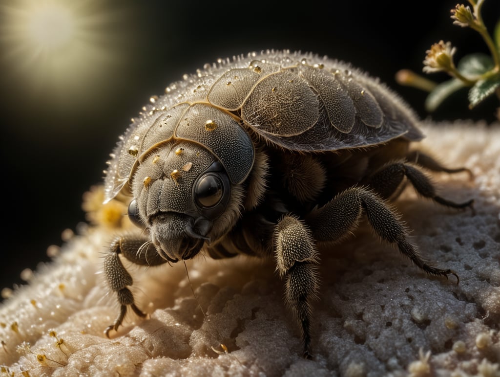 virus, pollen, dust mite particle float in the air