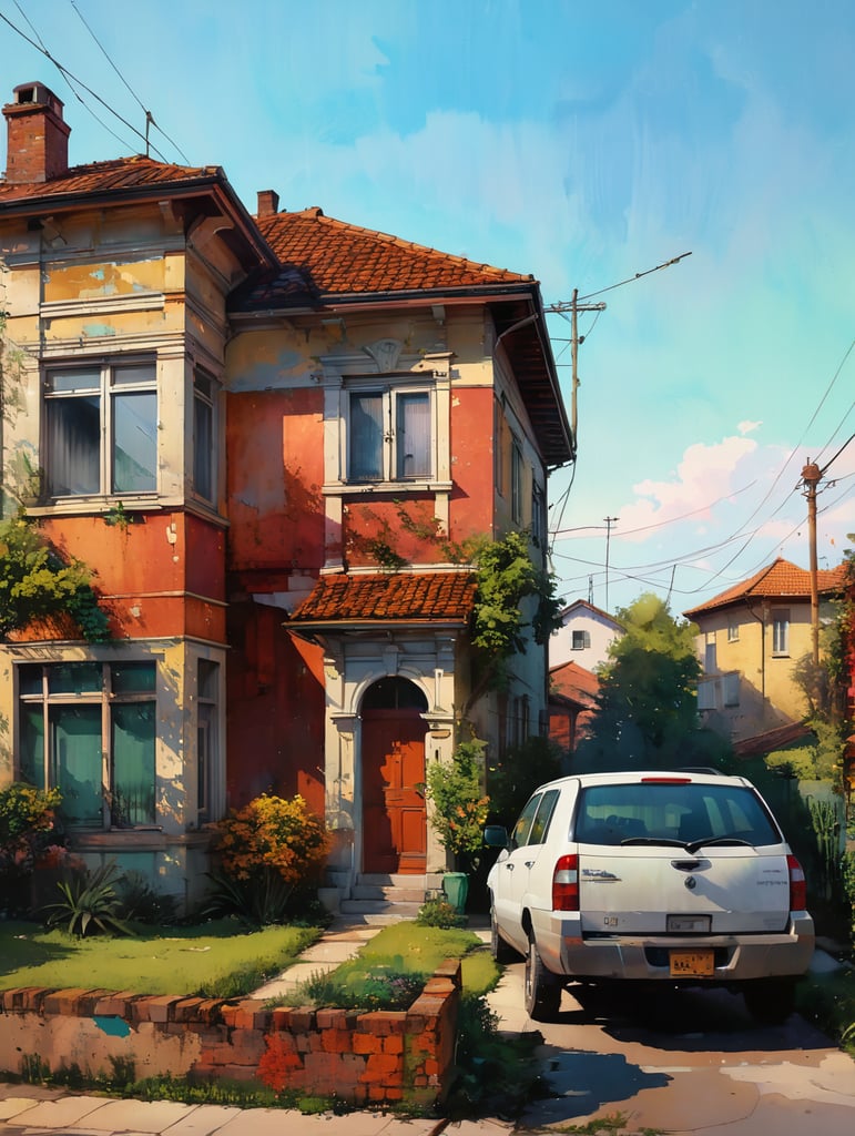 Small house with front garden