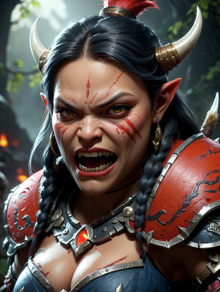 a hero from dota 2. Pudge as girl