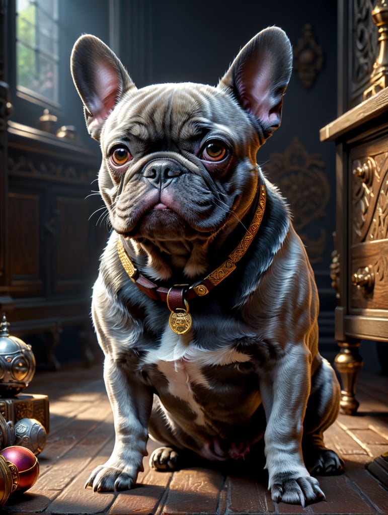 french bulldog gray disney pixar film