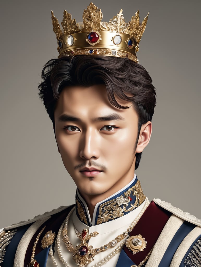 Yoon Shi Yoon wearing Britain royal clothing