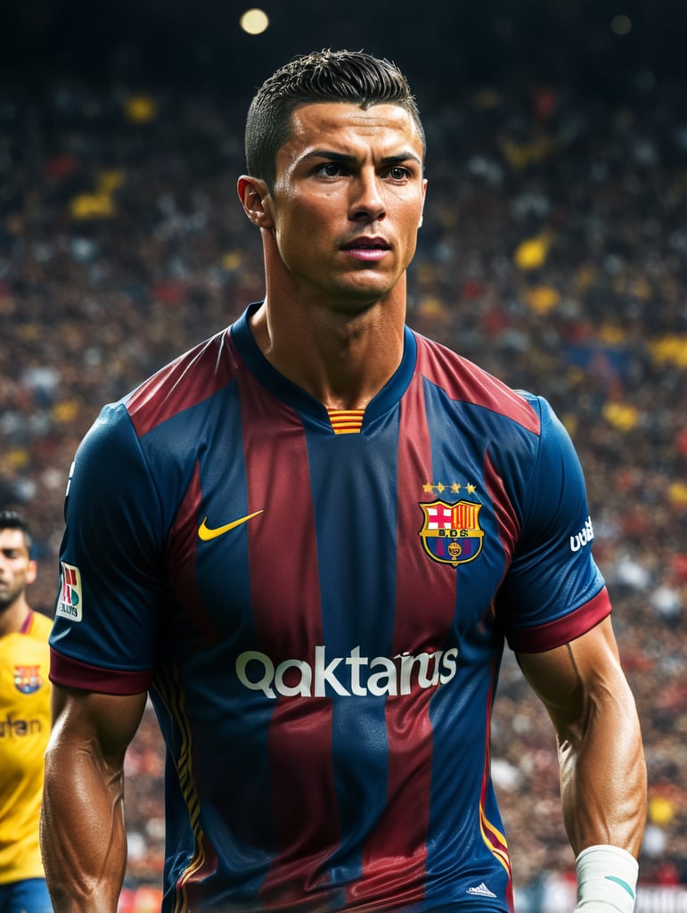 Cristiano Ronaldo in Barcelona 16k 1080p ultra