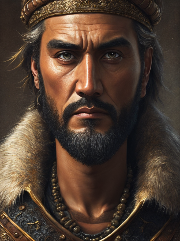 marco polo portrait, oil canvas