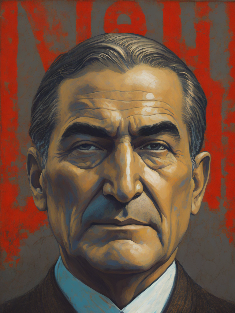 ATATURK, Painting, Portrait, USA, style of Hope Gangloff