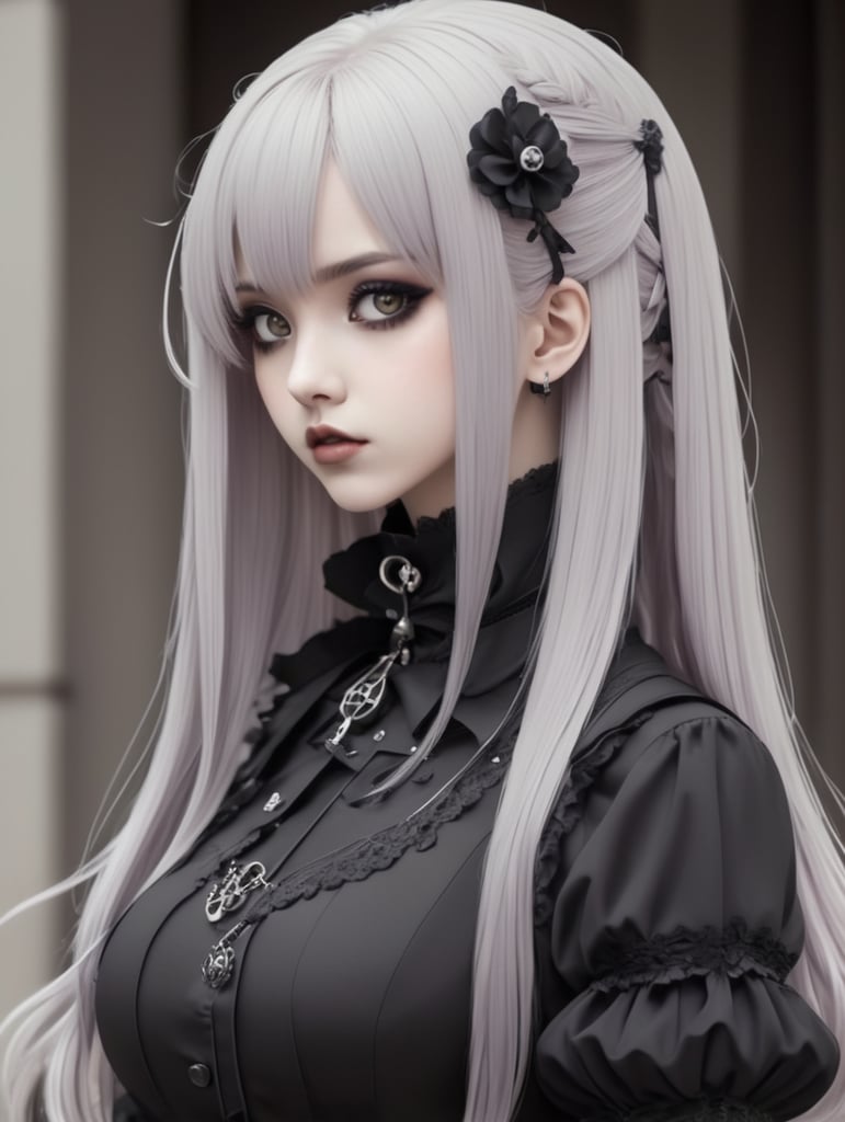 goth anime girl