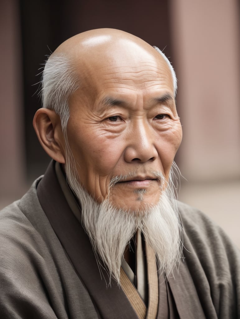 AN OLD WISE LOOKING CHINESE MAN