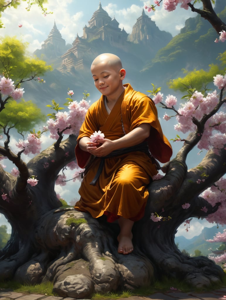 little monk so cute