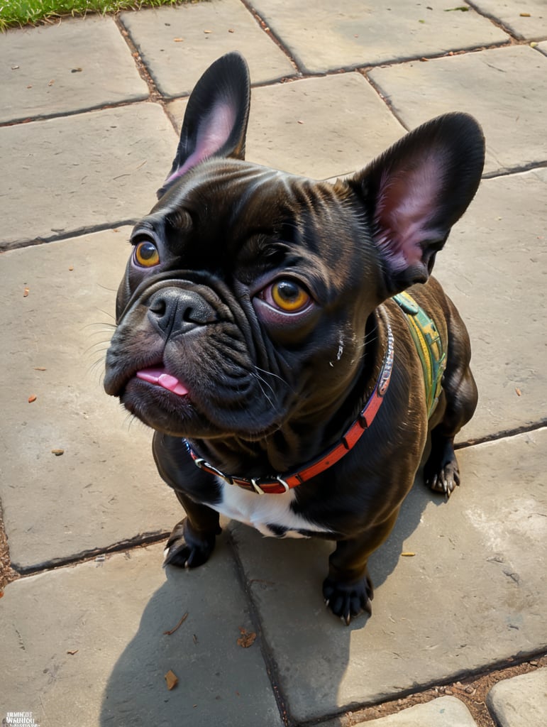 Frenchie world French bulldog Happy Park Vibrant colors