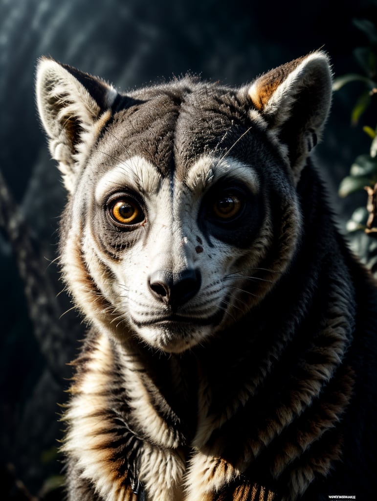 A lemur on the cover of vogue magazine