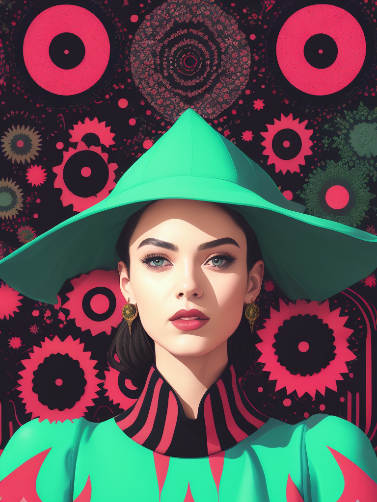 pink green black cream noise patterns risograph girl, happy surrealism, fashion, shot on sony, edited with Maya, Nuke, Blender, Fusion, Houdini