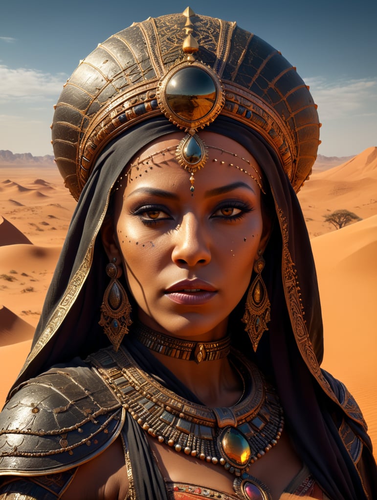 Queen of Sahara desert