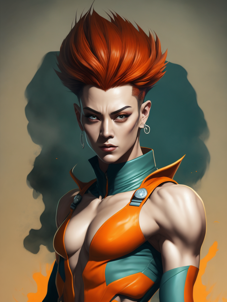 realistic hisoka from hunter x hunter as a mortal kombat character