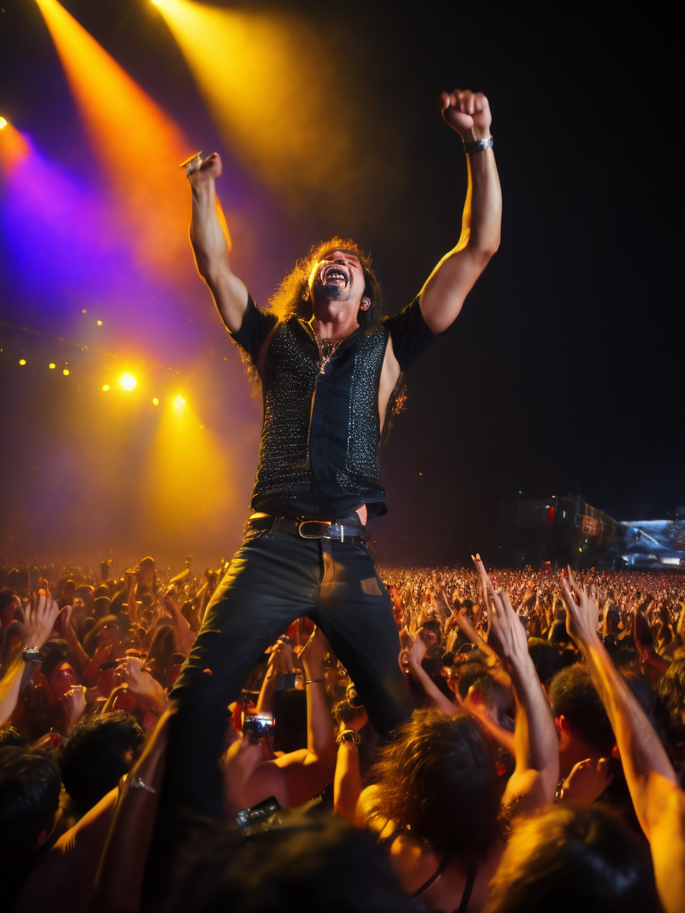 Audience at a rock show