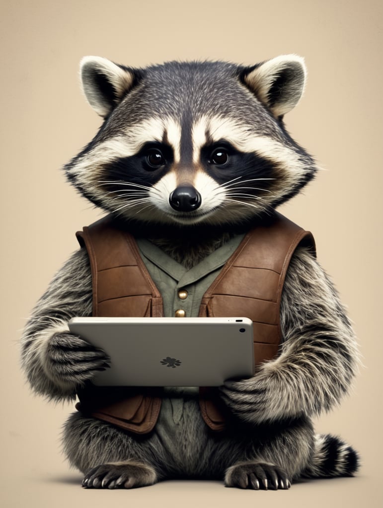 pedro racoon game of tablet
