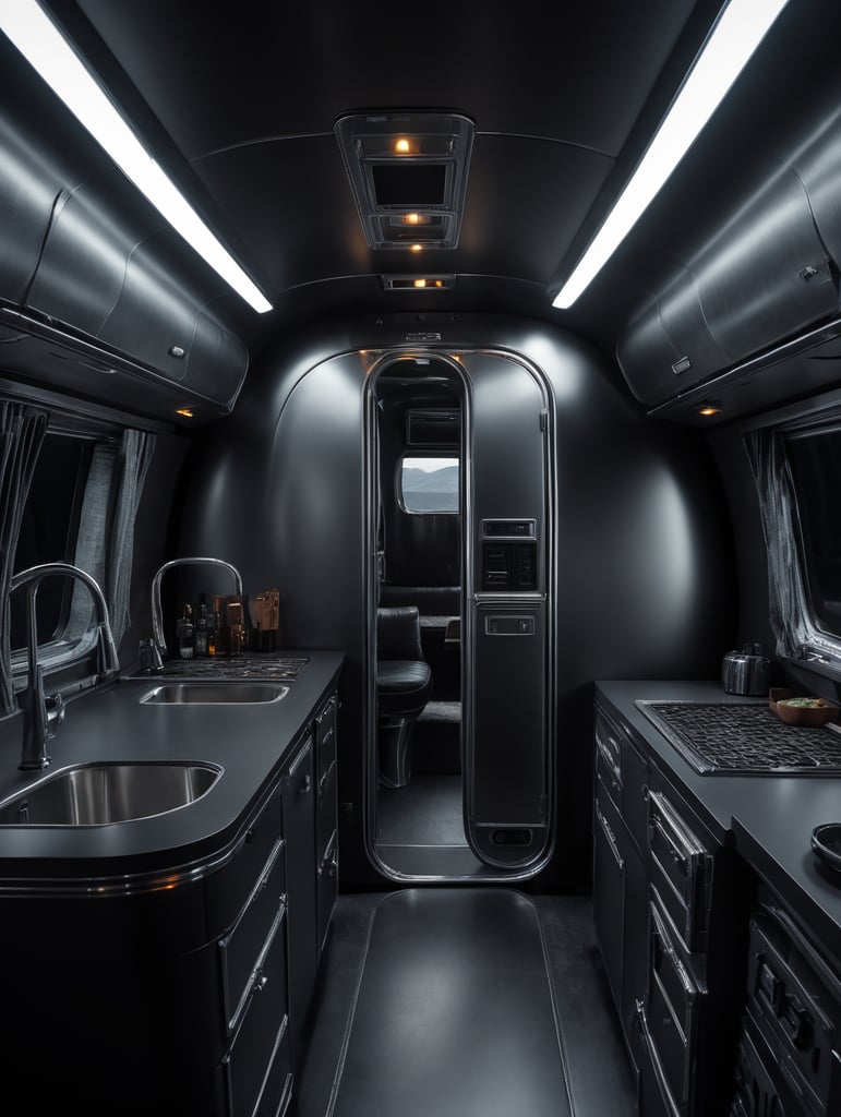 Futuristic airstream trailer