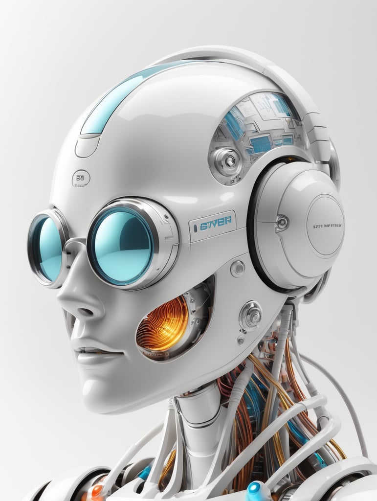 product photo, (retro cyber tech), reflective, Ella Guru, f8 aperture, a 3D render