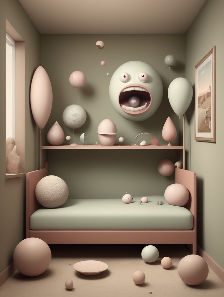 Funny, 3D surreal art