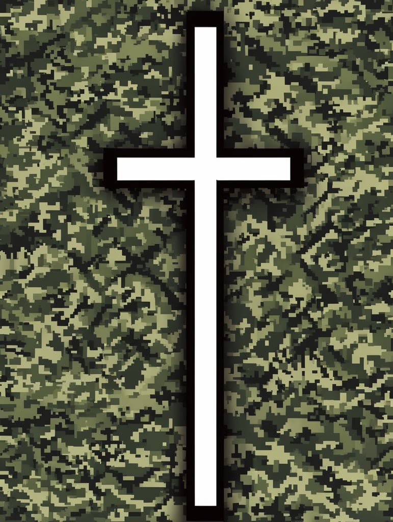 cross camouflage pattern, vector art, modern