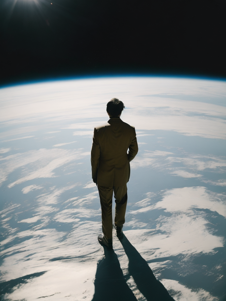 Tarkovsky standing on the planet’s name Solaris