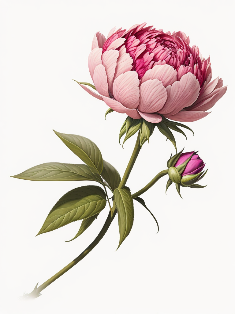 pink peony flower