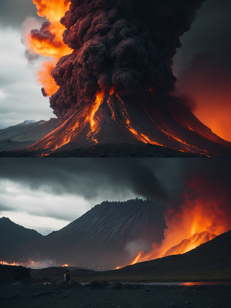 Icelandic volcano eruption