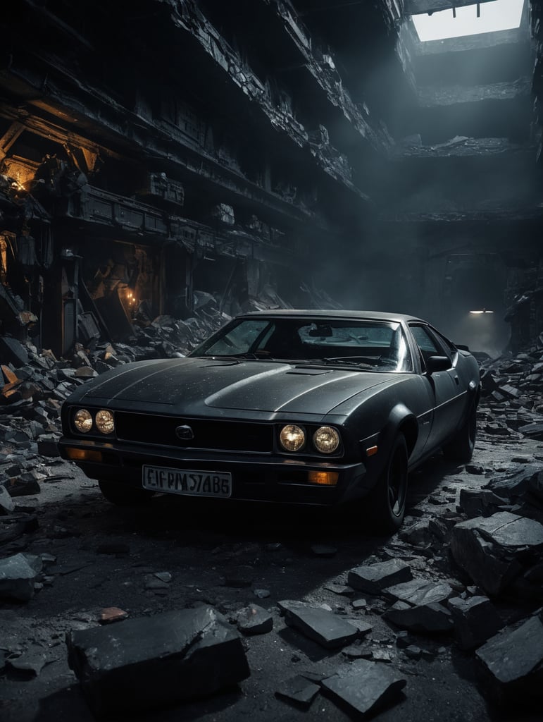 Generate a broken iphone, sci-fi, daramatic