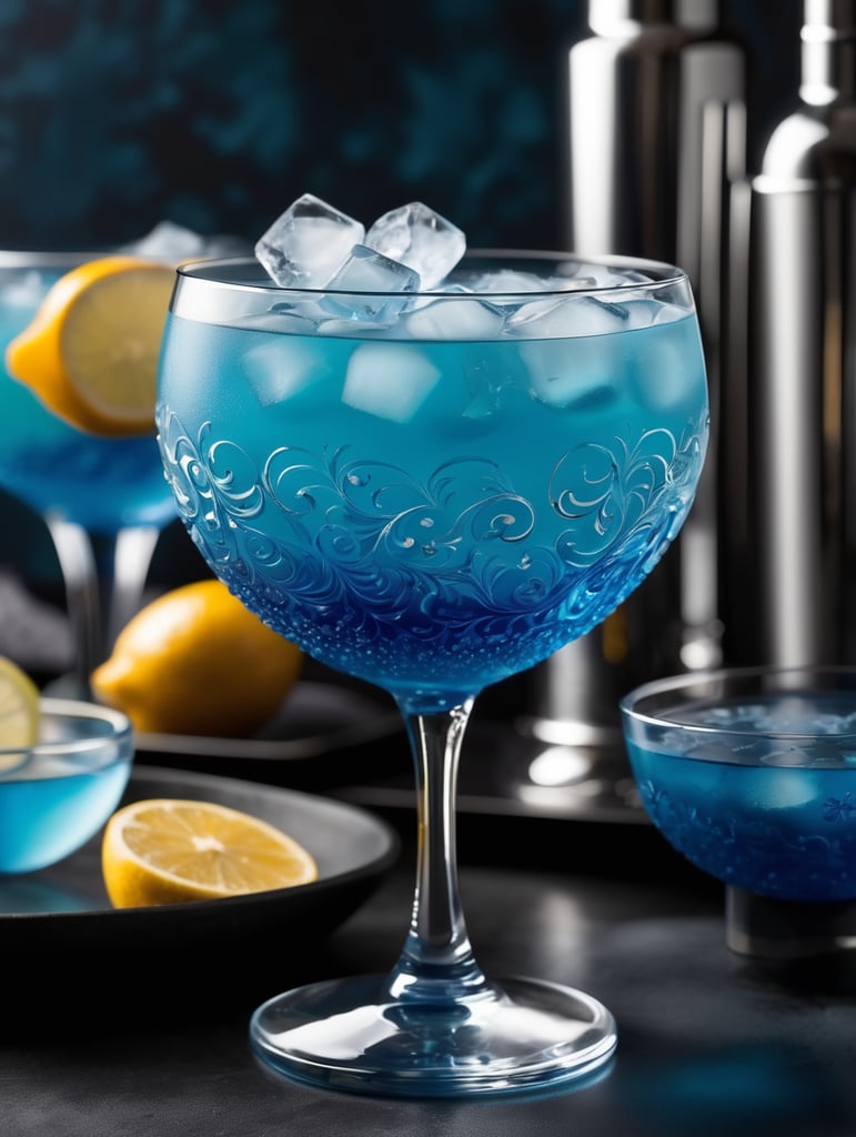 Cocktail blue mist