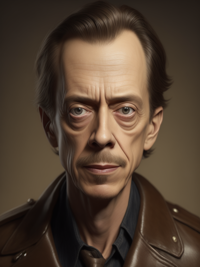 portrait of Steve Buscemi by mark ryden, soft palette, trending on artstation