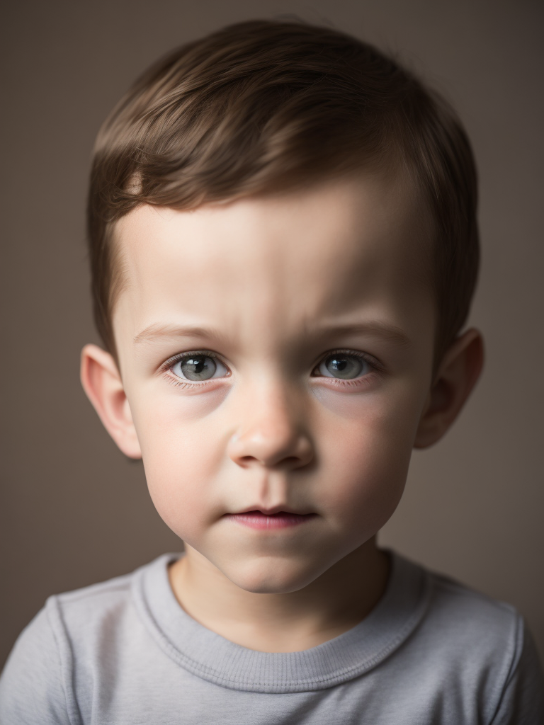 portrait of Tom Holland as a kid, 6 month old, happy emotions on his face