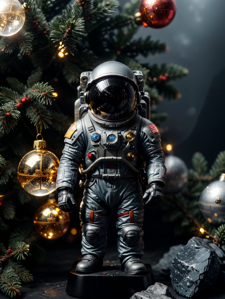 astronaut small glass glass figure, Christmas toy for the Christmas tree