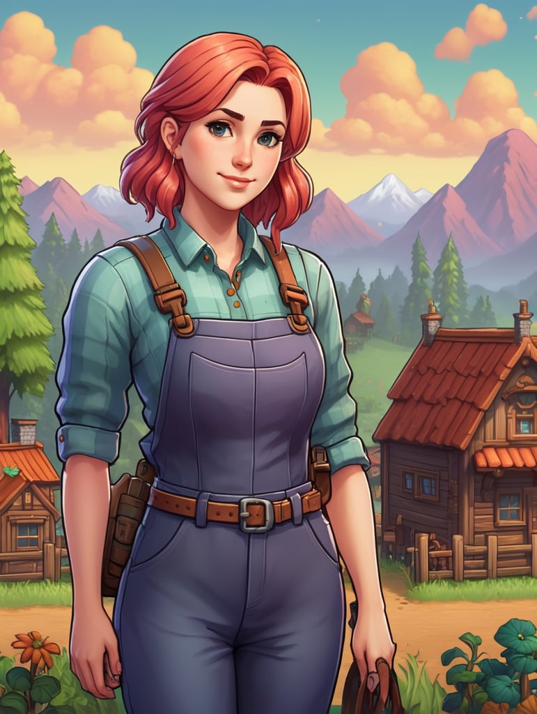 Leah aus stardew valley ist curvy geworden