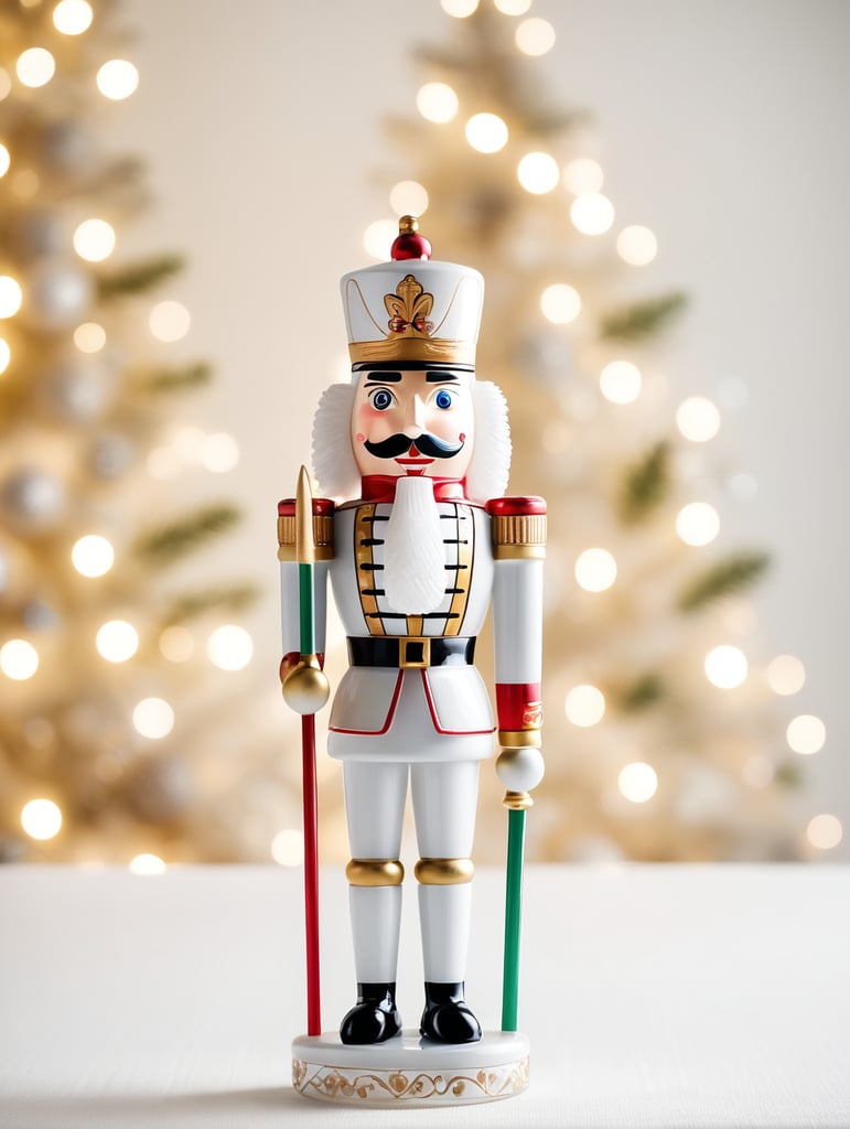 nutcracker small glass glass figure, Christmas toy for the Christmas tree