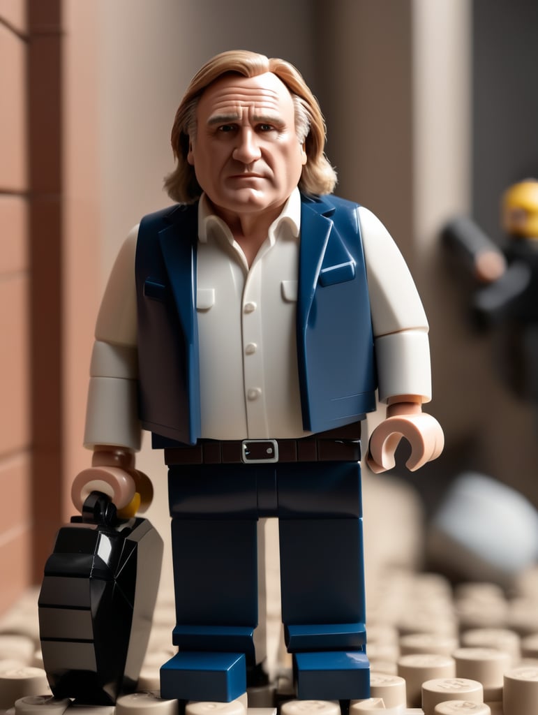 Depardieu into a Lego character